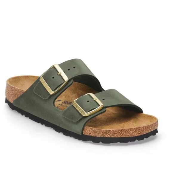 New Green Leather Birkenstock - Picture 4 of 5